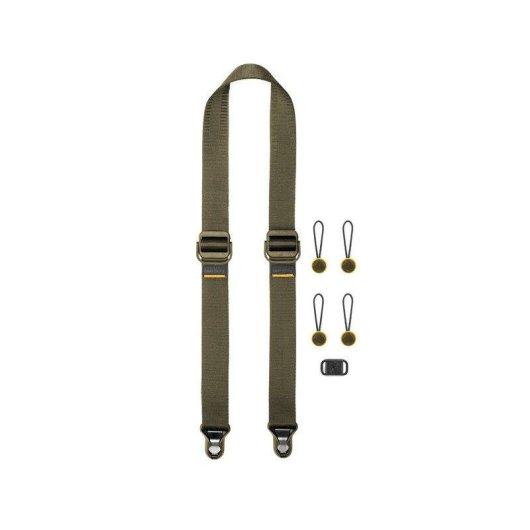 Kameragurt Peak Design Slide Lite Veganes Leder Grün 145 cm