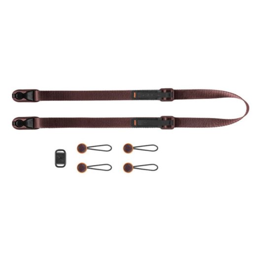 Sangle Peak Design Leash en cuir violet pour appareil photo