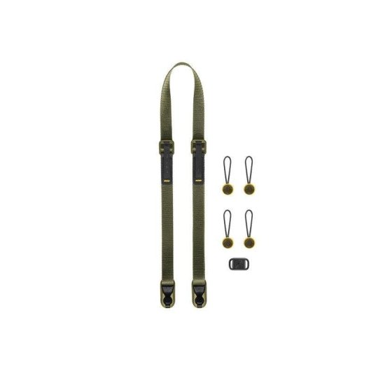 Tracolla Peak Design Leash in pelle verde 145 cm 90 kg per fotocamera