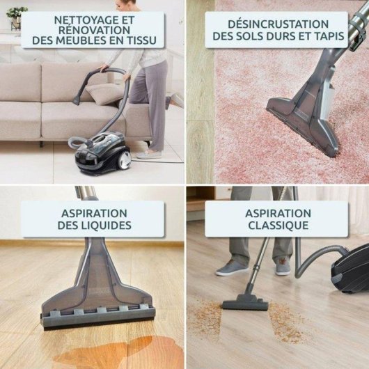 Estrattore Thomas Aquatic Onyx 2 in 1 1700W Filtro Acqua HEPA 13 10m