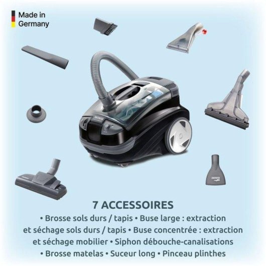 Estrattore Thomas Aquatic Onyx 2 in 1 1700W Filtro Acqua HEPA 13 10m