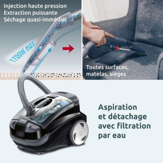 Estrattore Thomas Aquatic Onyx 2 in 1 1700W Filtro Acqua HEPA 13 10m