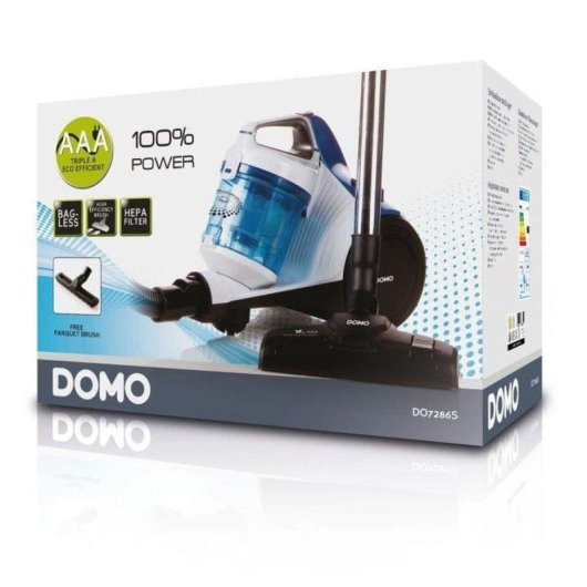 Beutelloser Staubsauger Domo DO7286S 700W 1,5L HEPA EPA E12 Teleskoprohr Metall