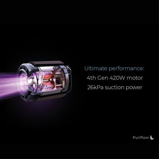 Aspirateur sans Fil Clean Air Optima Purifloor Vertica Dock 420W 50 min UV-C