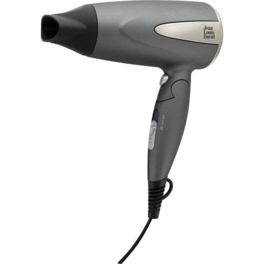 Secador de Cabelo de Viagem Dobrável Jean Louis David JLD SC Voyage 1600W 2 Velocidades Ar Frio Cinzento