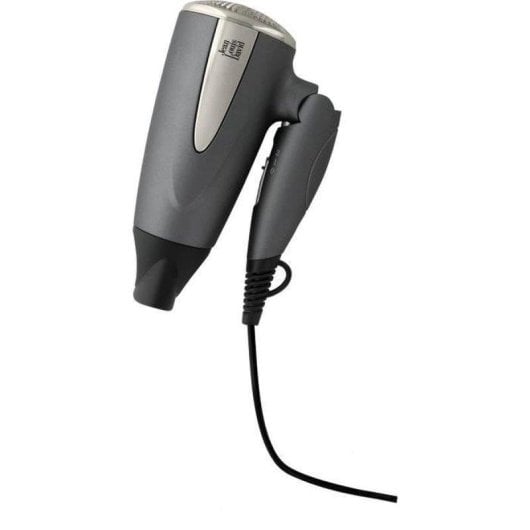Secador de Cabelo de Viagem Dobrável Jean Louis David JLD SC Voyage 1600W 2 Velocidades Ar Frio Cinzento