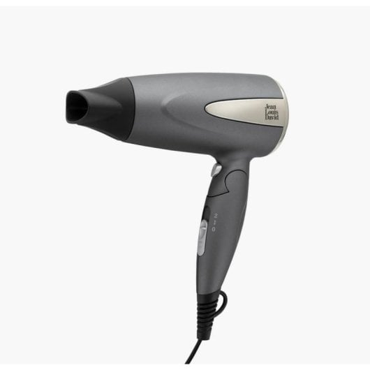 Secador de Cabelo de Viagem Dobrável Jean Louis David JLD SC Voyage 1600W 2 Velocidades Ar Frio Cinzento