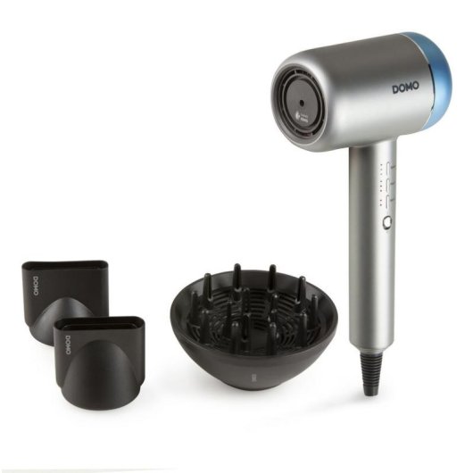 Ionen Föhn Domo DO2135HD 1800W 3 Temperaturstufen 3 Geschwindigkeiten Diffusoren Grau