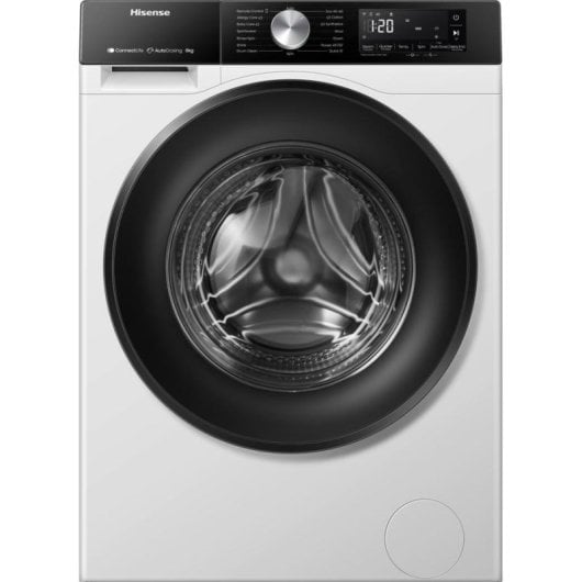 Lava-linge Hisense WF3S8045BW3 Hublot 8kg 1400rpm A Blanc Dosage automatique