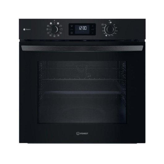 Horno Multifunción Indesit IO 258HS B 71L 60cm Hidrolítico A+ Vapor Grill Negro