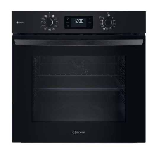 Horno Multifunción Indesit IO 258HS B 71L 60cm Hidrolítico A+ Vapor Grill Negro