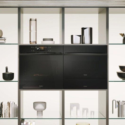Horno Multifunción Haier H6 ID68M5YTB 78L 60cm Pirolítico+Hidrolítico A++ con WiFi Negro