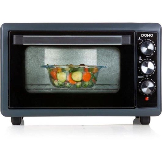 Mini Forno Domo DO518GO 38L 1300W Convecção Temporizador Preto/Azul