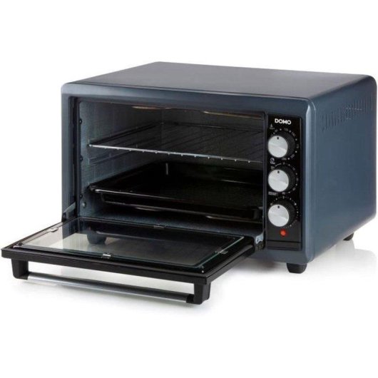 Mini Forno Domo DO518GO 38L 1300W Convecção Temporizador Preto/Azul