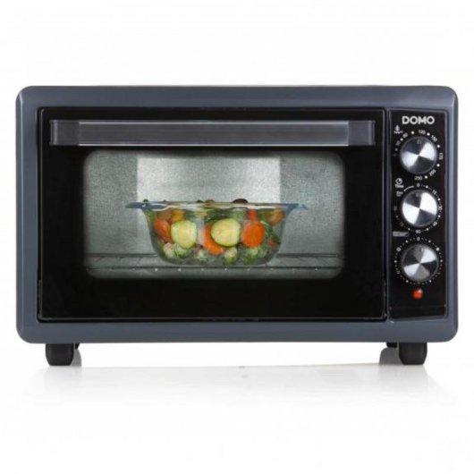 Mini Forno Domo DO518GO 38L 1300W Convecção Temporizador Preto/Azul