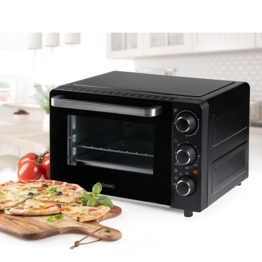Mini Four Domo DO807GO Nettoyage Manuel 20L 1300W Minuterie Noir