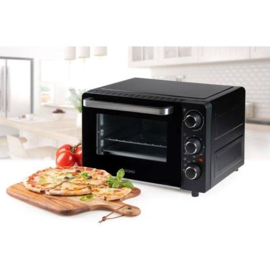 Mini Four Domo DO807GO Nettoyage Manuel 20L 1300W Minuterie Noir