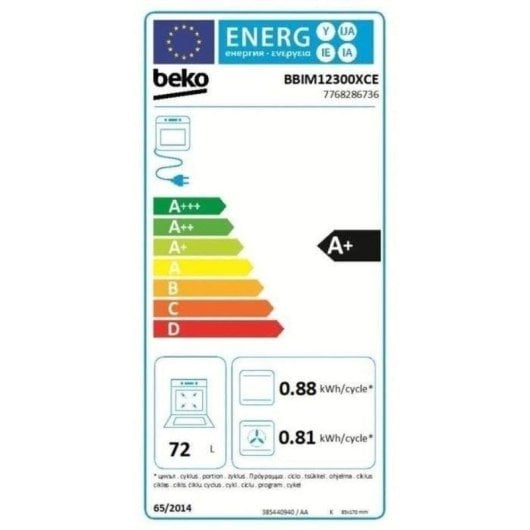 Four Encastrable Beko BBIM12300XCE Catalyse 72L 60cm A+ 9 Fonctions Inox