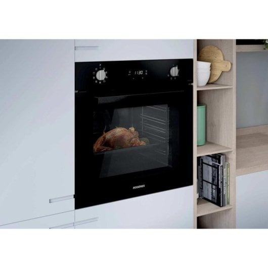Einbaubackofen Rosieres RFC31P5874IP Pyrolyse Dampf 70L 60cm A Schwarz
