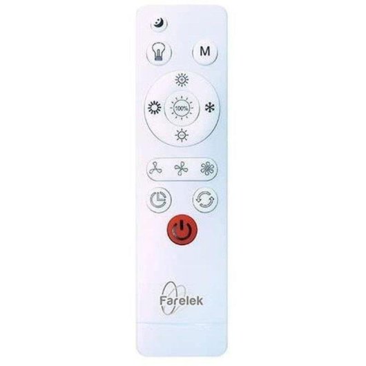 Ventilateur de Plafond avec Lumière Farelek Air-light Crown 95W 40cm LED 24W Télécommande Reversible