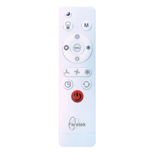 Ventilateur de Plafond avec Lumière Farelek Air-light Crown 95W 40cm LED 24W Télécommande Reversible