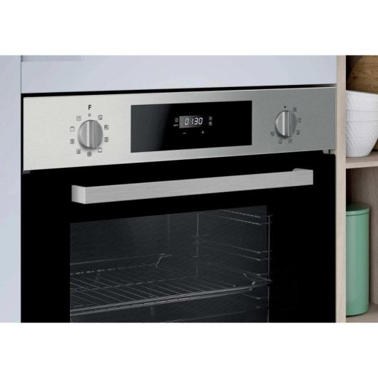 Einbaubackofen Rosieres RFC31P5879IN Pyrolyse 70L 60cm A 10 Funktionen Inox Schwarz