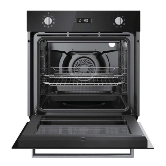 Einbaubackofen Rosieres RFC31P5879IN Pyrolyse 70L 60cm A 10 Funktionen Inox Schwarz