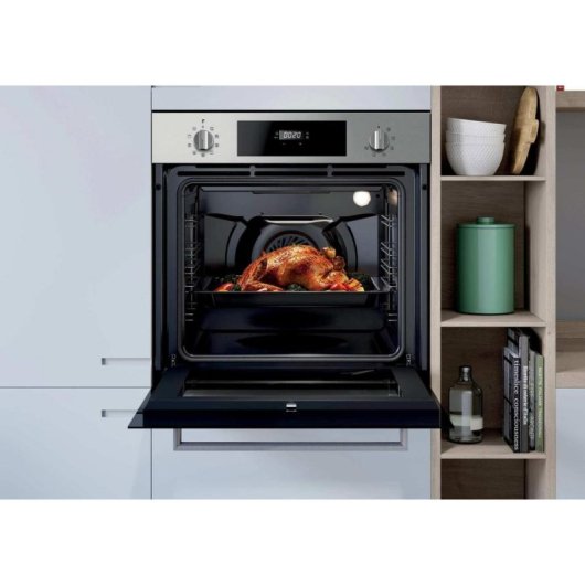 Einbaubackofen Rosieres RFC31P5879IN Pyrolyse 70L 60cm A 10 Funktionen Inox Schwarz