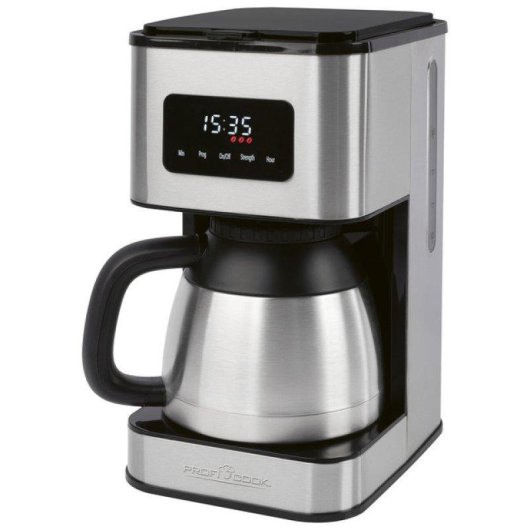 Cafetière à filtre ProfiCook PC-KA 1300 1,2 L Acier inoxydable Contrôle tactile