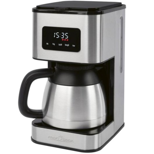 Cafetière à filtre ProfiCook PC-KA 1300 1,2 L Acier inoxydable Contrôle tactile