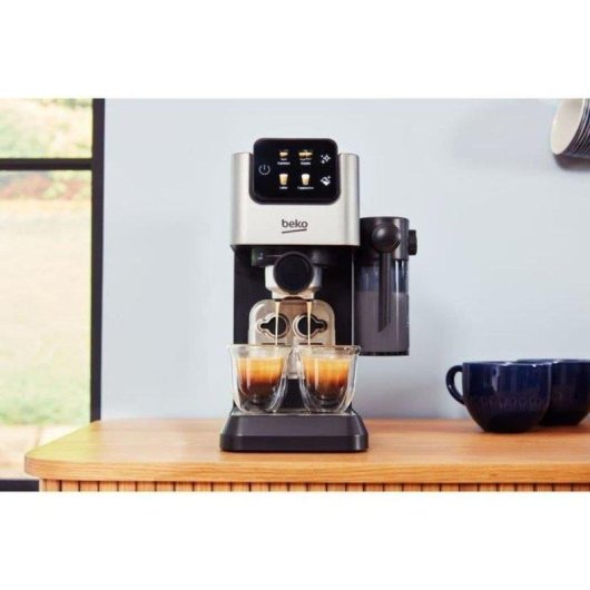 Máquina de café expresso manual Beko CEP5304X 1,1 L 15 Bares com jarra de leite
