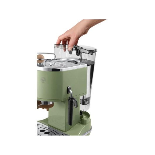 Máquina de café expresso De’Longhi Icona Vintage Olive 1,4 L 15 Bares com sistema Cappuccino