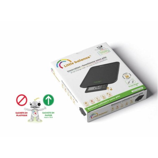 Balance de cuisine Little Balance Slide 10 10 kg verre XL écran LCD