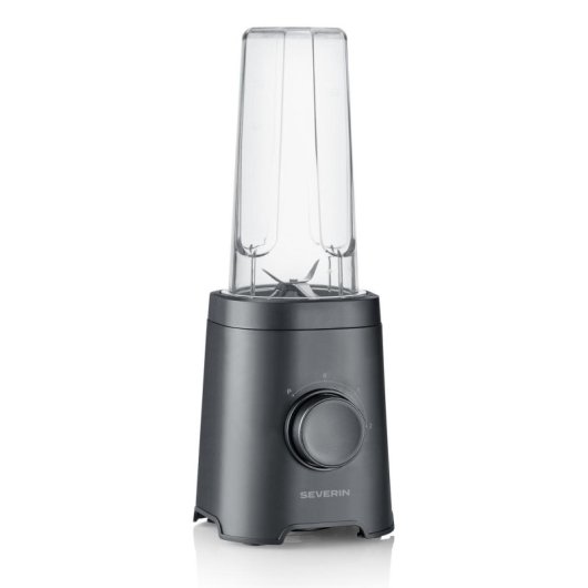 Mixeur Severin SM 3743 Portable 320 W Noir 2 Vitesses Pulse 2 Bouteilles 600 ml
