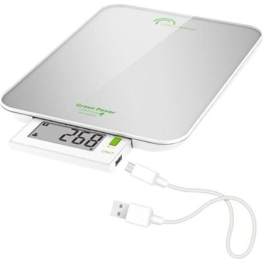 Balance de cuisine Little Balance Green Power Soft 6 LCD retractil