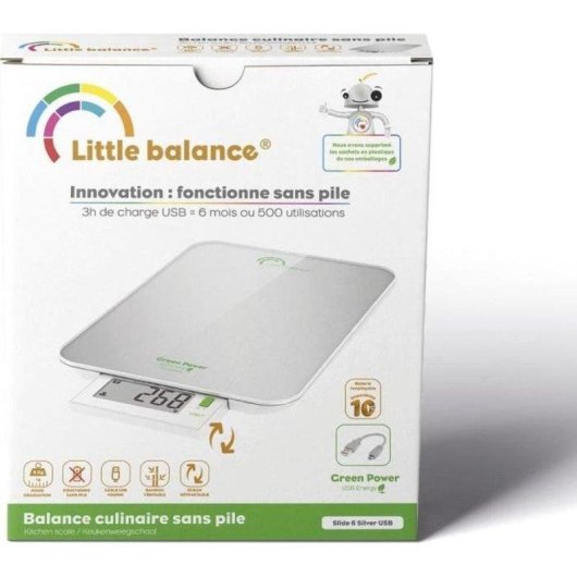 Balance de cuisine Little Balance Green Power Soft 6 LCD retractil