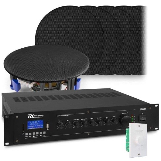 Altavoces Power Dynamics Empotrables con Bluetooth 120W y 12 unidades