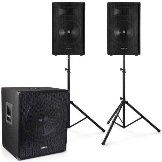 Altavoces Vonyx 2.1 Set Completo Directo 1600W con subwoofer activo