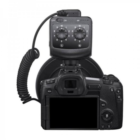 Luminaria circular Godox Ring72 LED alimentacao por pilhas AA
