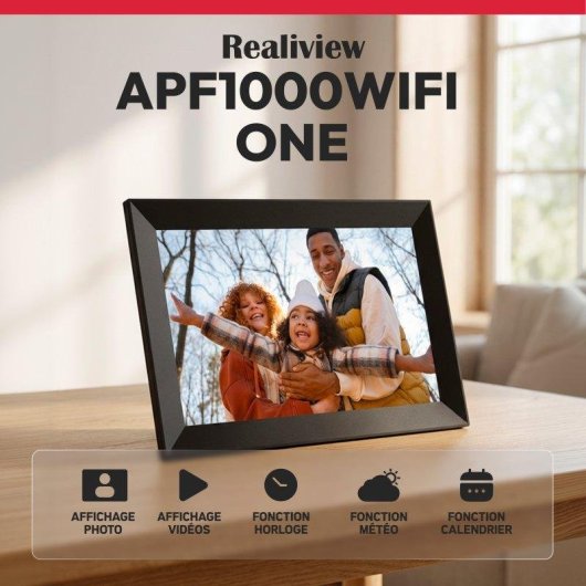 Digitaler Bilderrahmen Agfaphoto Realiview APF1000WiFi-One 10 Zoll