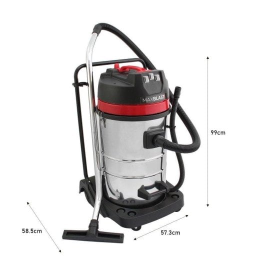 Aspiradora industrial Monster Kit limpieza canalones 3000W 80L cámara 4K