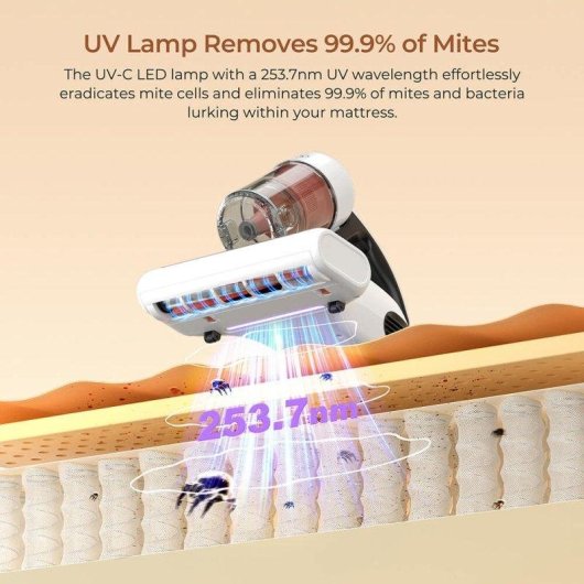 Aspirateur JIGOO J200 500W UV 60°C Double Réservoir 13kPa Écran LED