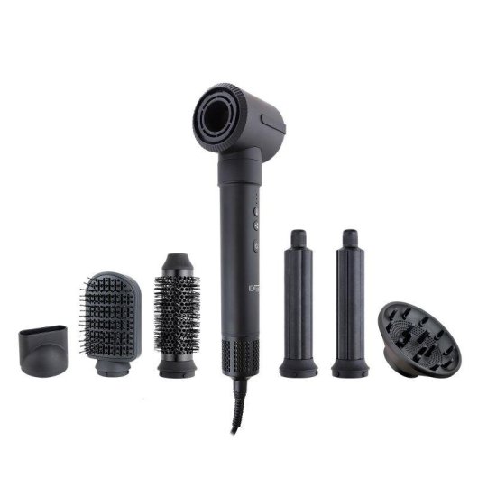 Secador de Cabelo Profissional Iónico Italian Design X7 Pro 1300W 4 Temperaturas 3 Velocidades 7 Acessórios