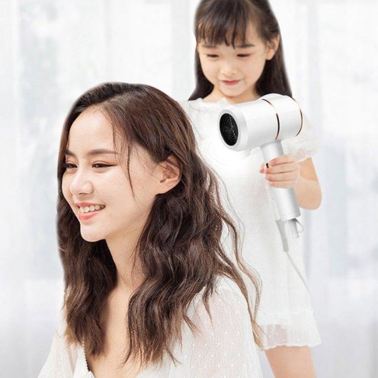 Secador de Cabelo Iónico Dam Electronics 800W Luz Azul Hidratante 3 Velocidades Anti-frizz