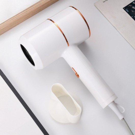 Secador de Cabelo Iónico Dam Electronics 800W Luz Azul Hidratante 3 Velocidades Anti-frizz