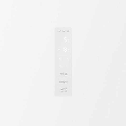 Frigorífico Combi Aspes No Frost 186,5cm 402L E Cristal Blanco Motor Inverter