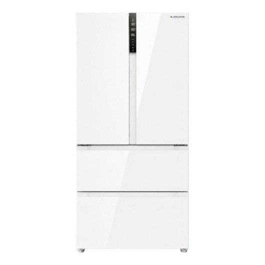 Frigorífico Cuatro Puertas Aspes AFF18800ENFIDB No Frost 183cm 510L E Blanco Cristal Táctil