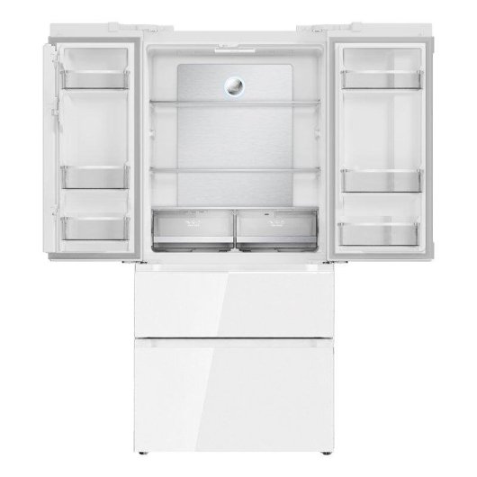 Frigorífico Cuatro Puertas Aspes AFF18800ENFIDB No Frost 183cm 510L E Blanco Cristal Táctil