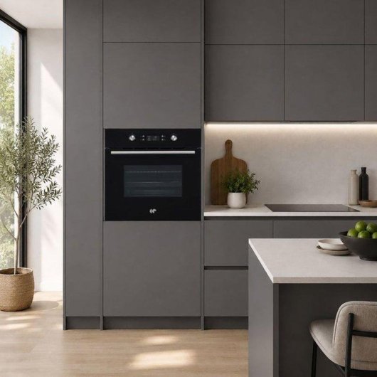 Four Encastrable Continental Edison CEF72PBAF Pyrolyse 72L 60cm AirFryer Noir