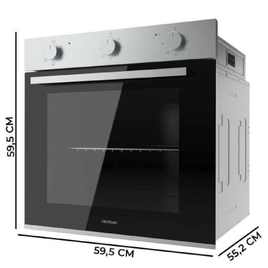 Horno Multifunción Cecotec Bolero Hexa C126001 77L 60cm Hidrolítico A Steam Assist Negro